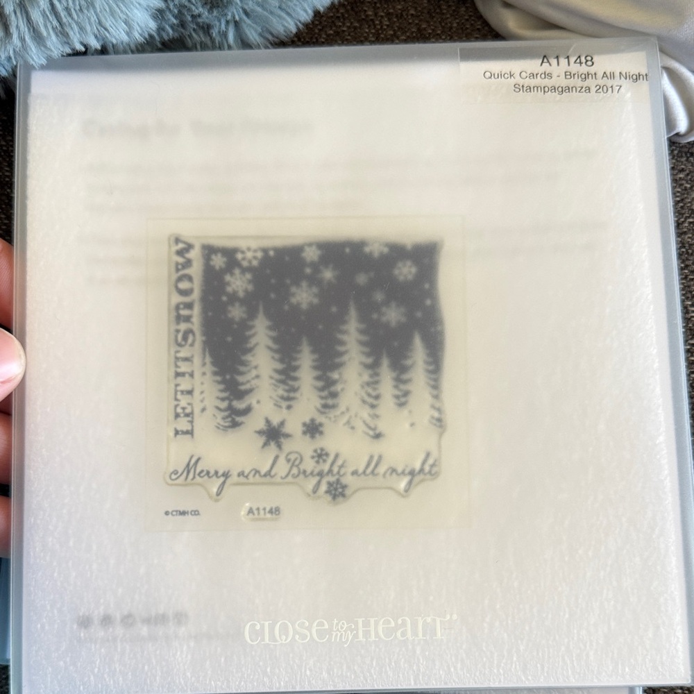 Close To My Heart Let It Snow Home Design Stamp - White